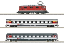 Trix 11167 - N - 3-tlg. Startset Personenzug E-Lok Re 4/4 , SBB, Ep. IV - DC-Sound